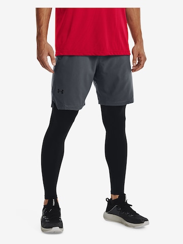 UNDER ARMOUR Workout Pants 'Vanish' in Grey: front