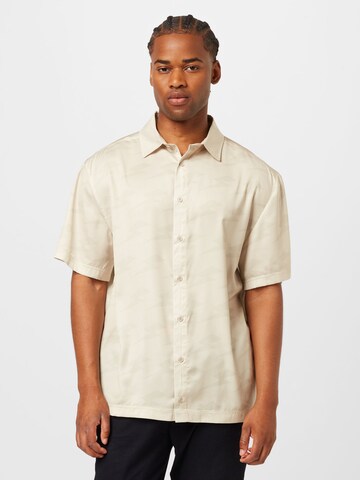 ELLESSE Comfort fit Button Up Shirt 'Capri' in Beige: front