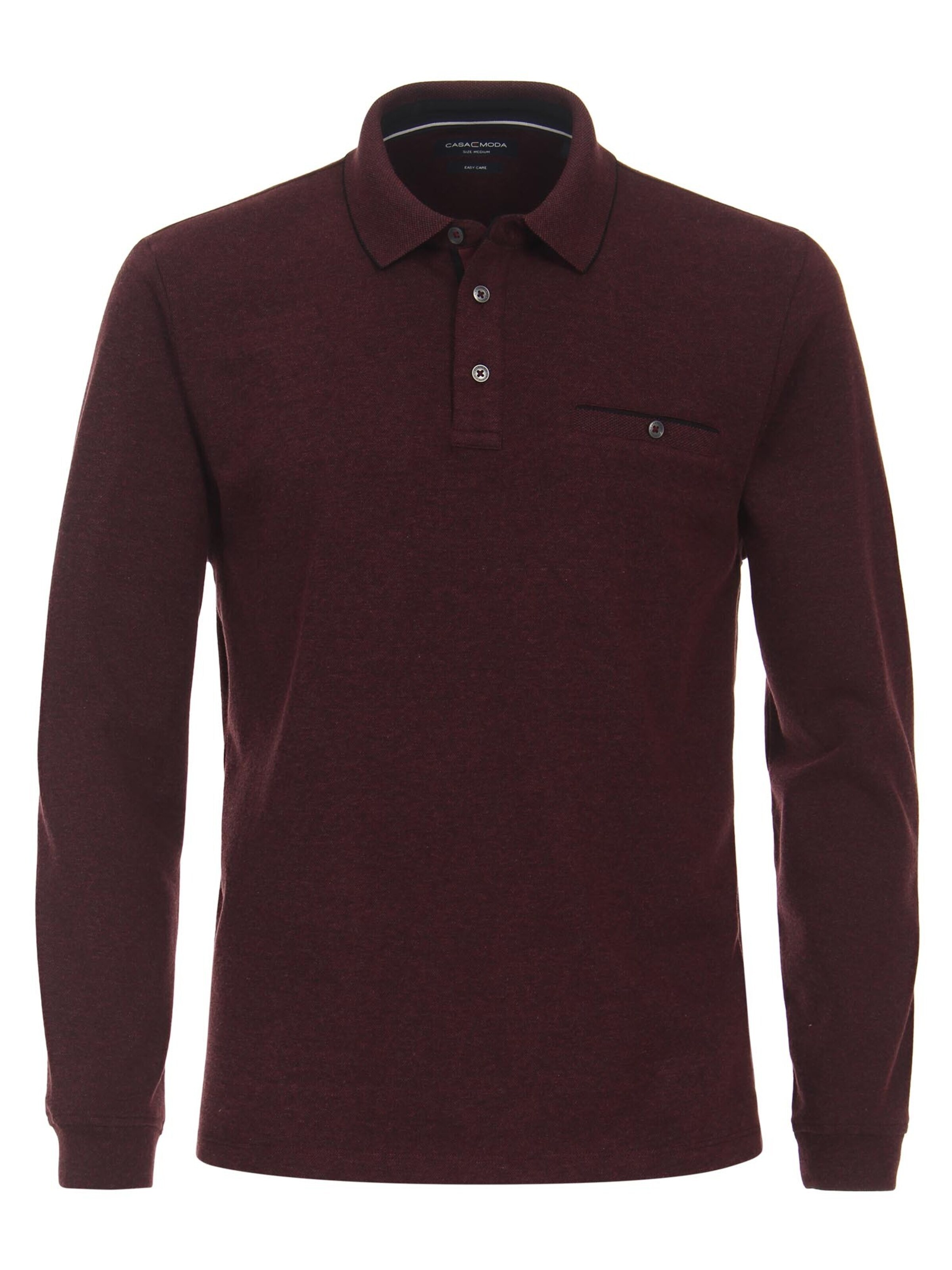 CASAMODA Shirt 'Basic' in Rood: voorkant