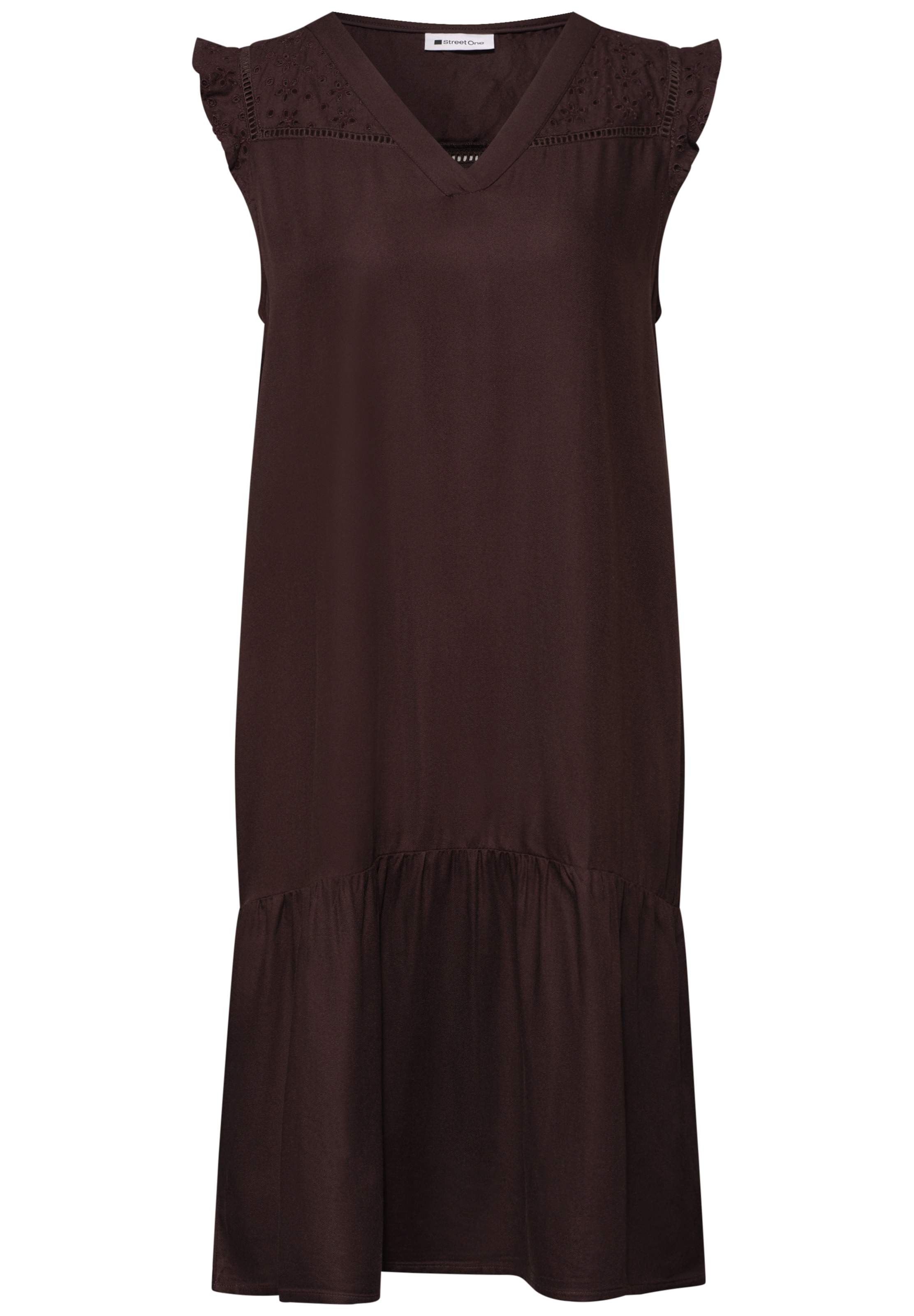 STREET ONE Kleid in Braun: Vorderseite