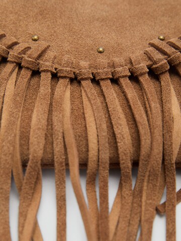 MANGO KIDS Torba 'Fringe' w kolorze brązowy