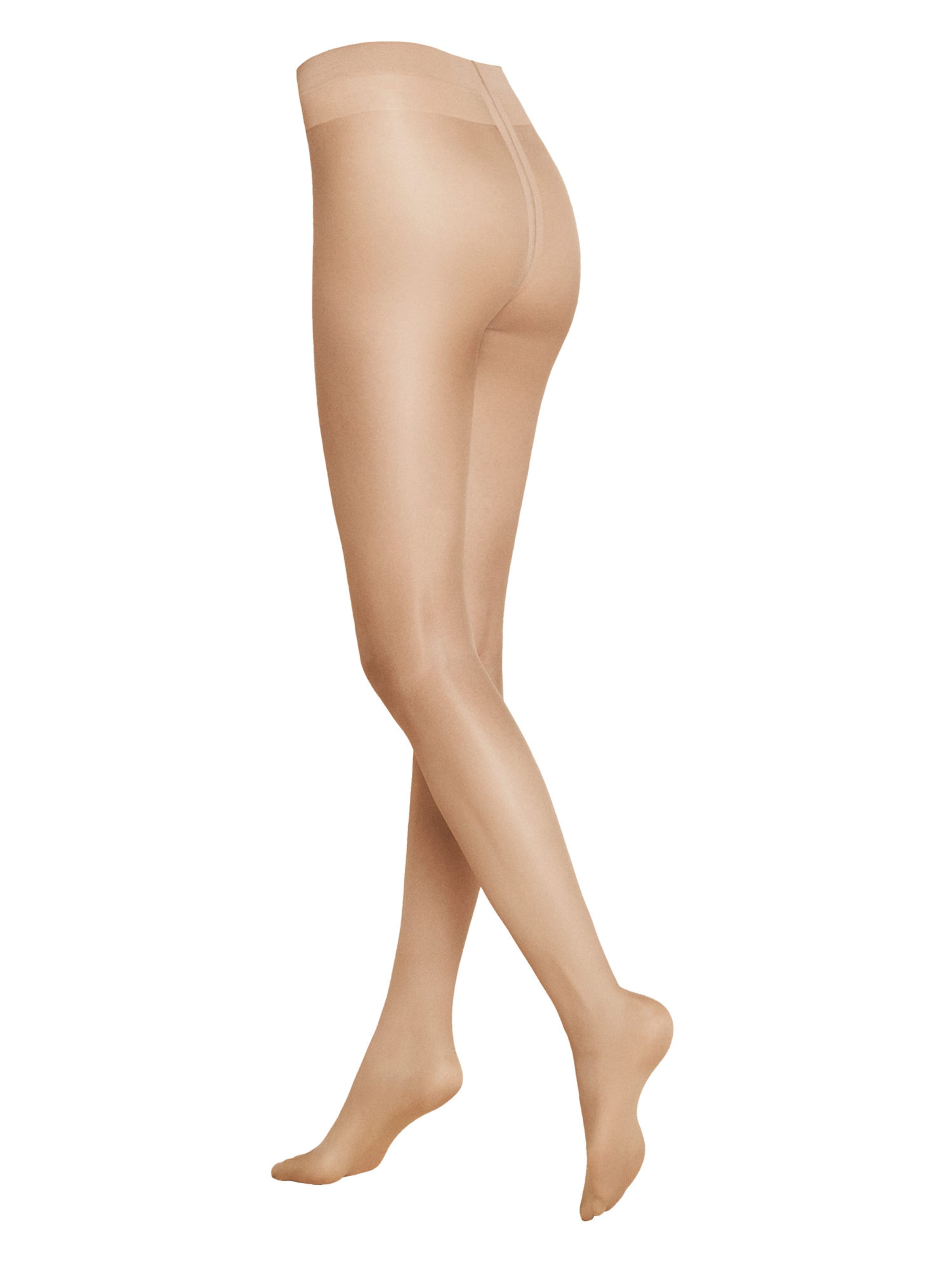 Chaussettes fines 'Perfect Shine 15' KUNERT en beige : devant