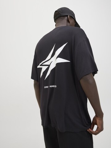 JACK & JONES - Camiseta en negro: frente