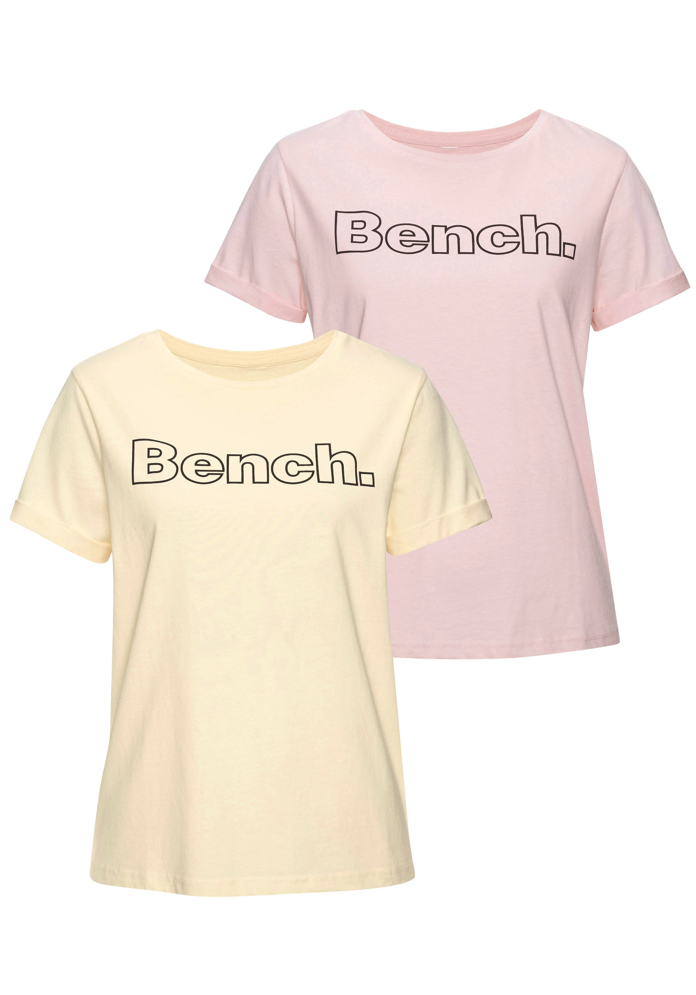BENCH Shirt in Yellow: front