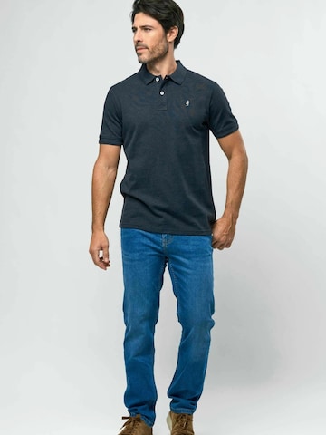 MCS Regular fit Button Up Shirt ' Bob ' in Blue