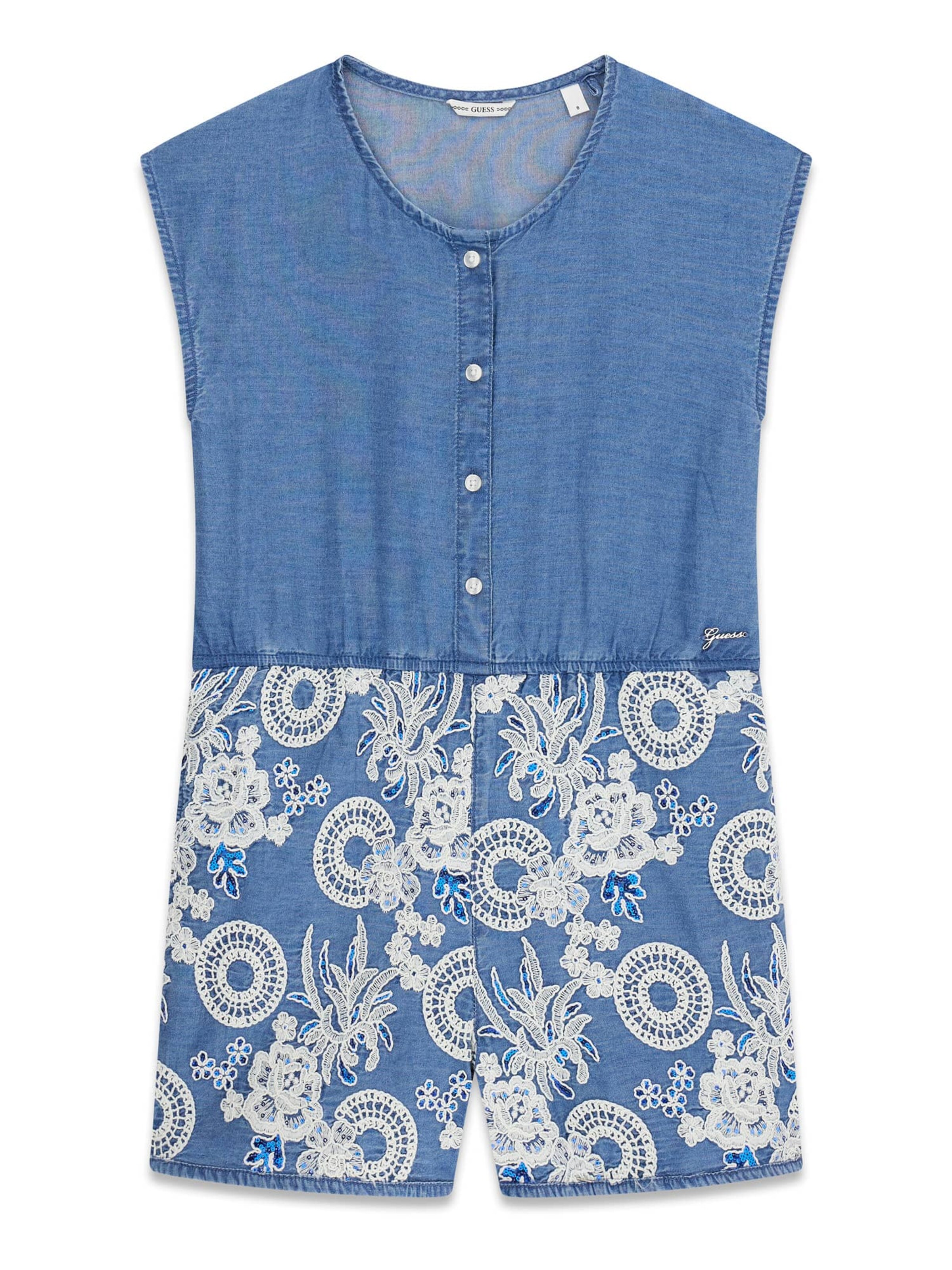 GUESS Overall in Blau: Vorderseite
