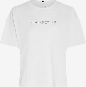 TOMMY HILFIGER T-Shirt 'Sport Essential' in Weiß: predná strana