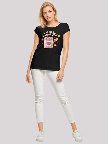 T-shirt 'We Are A Perfect Match Love' F4NT4STIC en noir