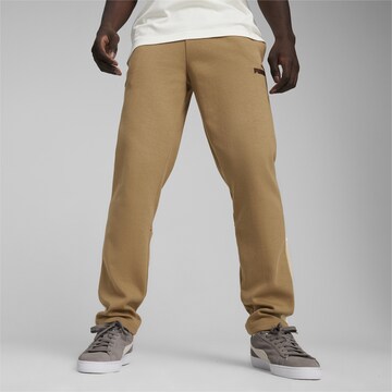 PUMA Regular Workout Pants 'Manchester City FtblArchive' in Beige: front