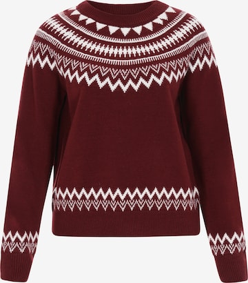 Pull-over DreiMaster Maritim en rouge : devant