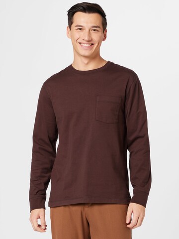 Banana Republic Shirt 'AUTHENTIC' in Brown: front
