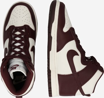 Nike Sportswear Sneaker 'DUNK HIGH' in Rot