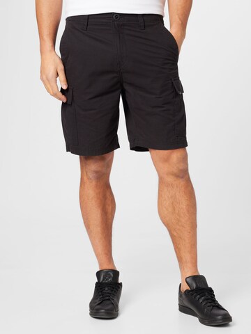 Volcom - Regular Calças cargo 'MARCH' em preto: frente