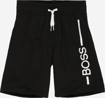 BOSS Kidswear Board Shorts in Black: front