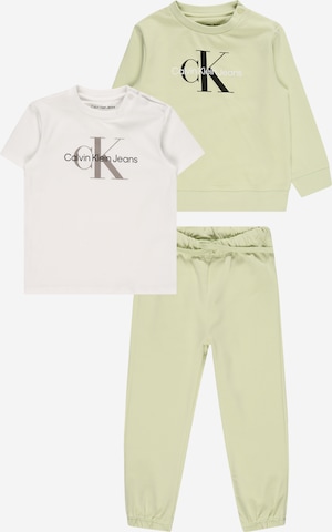 Calvin Klein Jeans Комплект в Зеленый: спереди