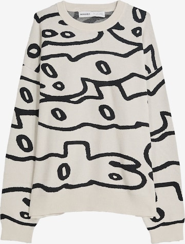 Pullover di Bershka in bianco: frontale