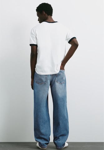 Pull&Bear Baggy Jeans in Blauw