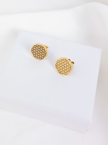 Hey Happiness Earrings 'Flower Of life' in Gold