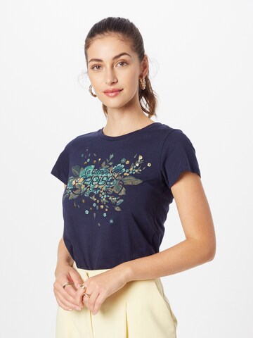 Le Temps Des Cerises T-Shirt 'FRANKIE' in Blau: predná strana