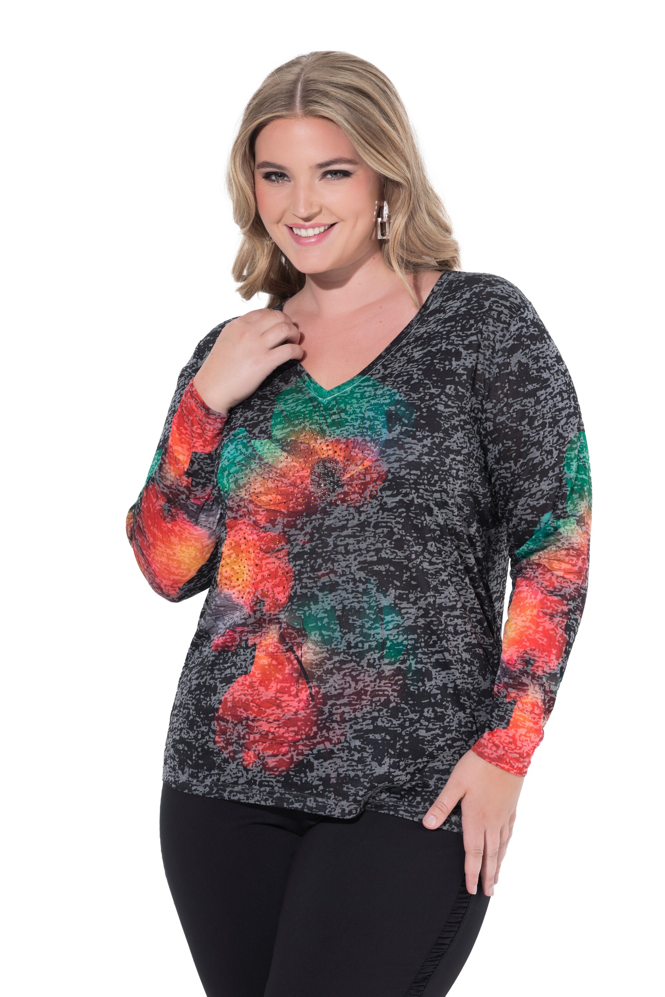 MIAMODA Shirt in Zwart: voorkant