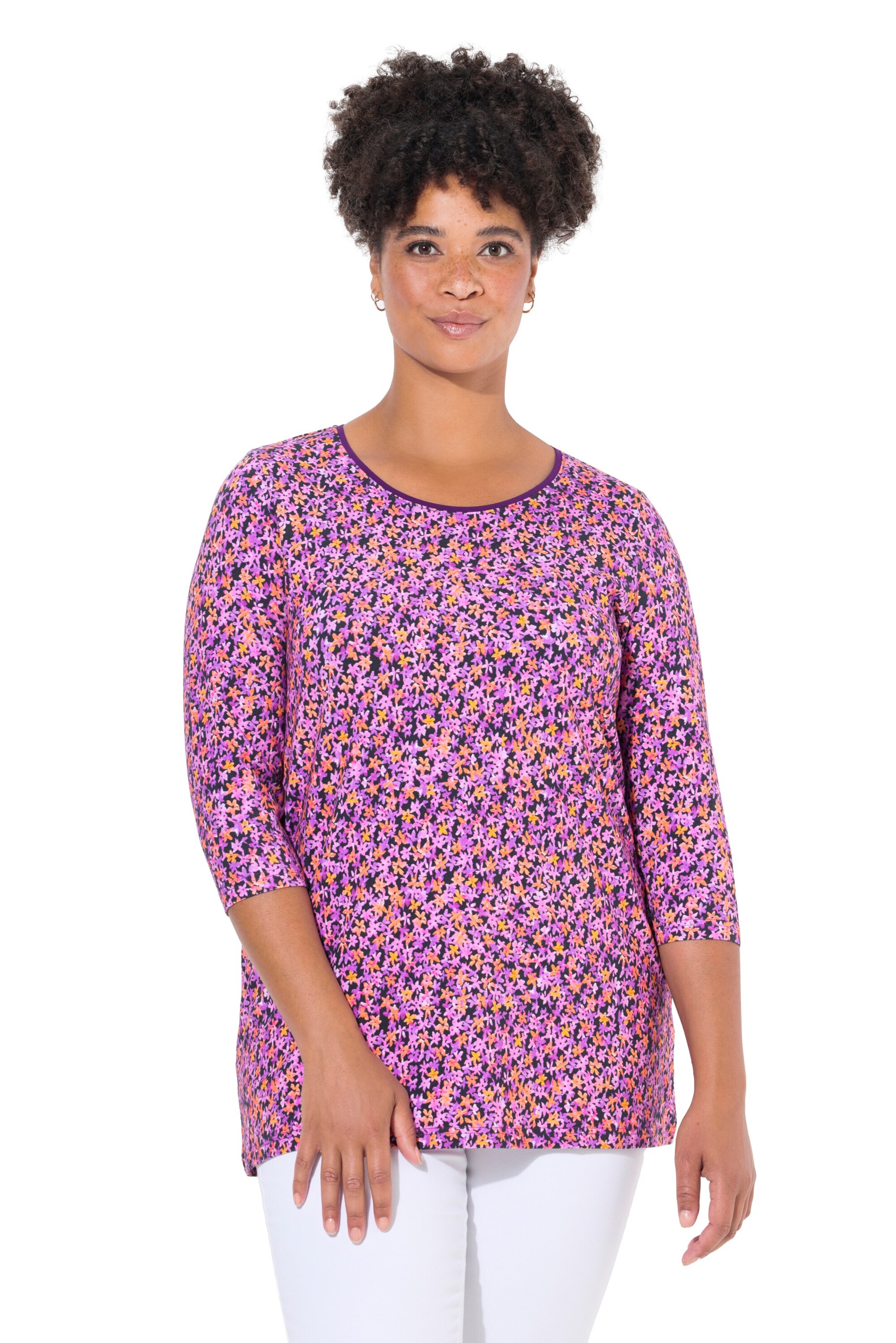 Janet & Joyce Shirt in Lila: voorkant