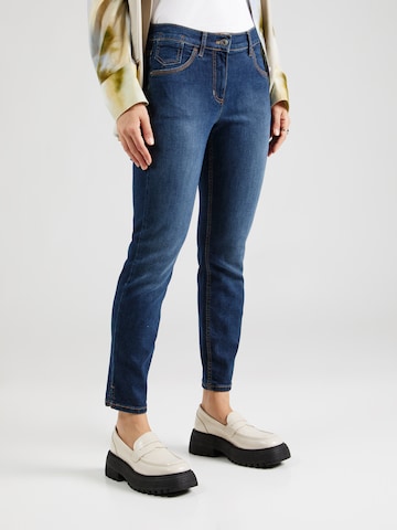 Slimfit Jeans di GERRY WEBER in blu: frontale