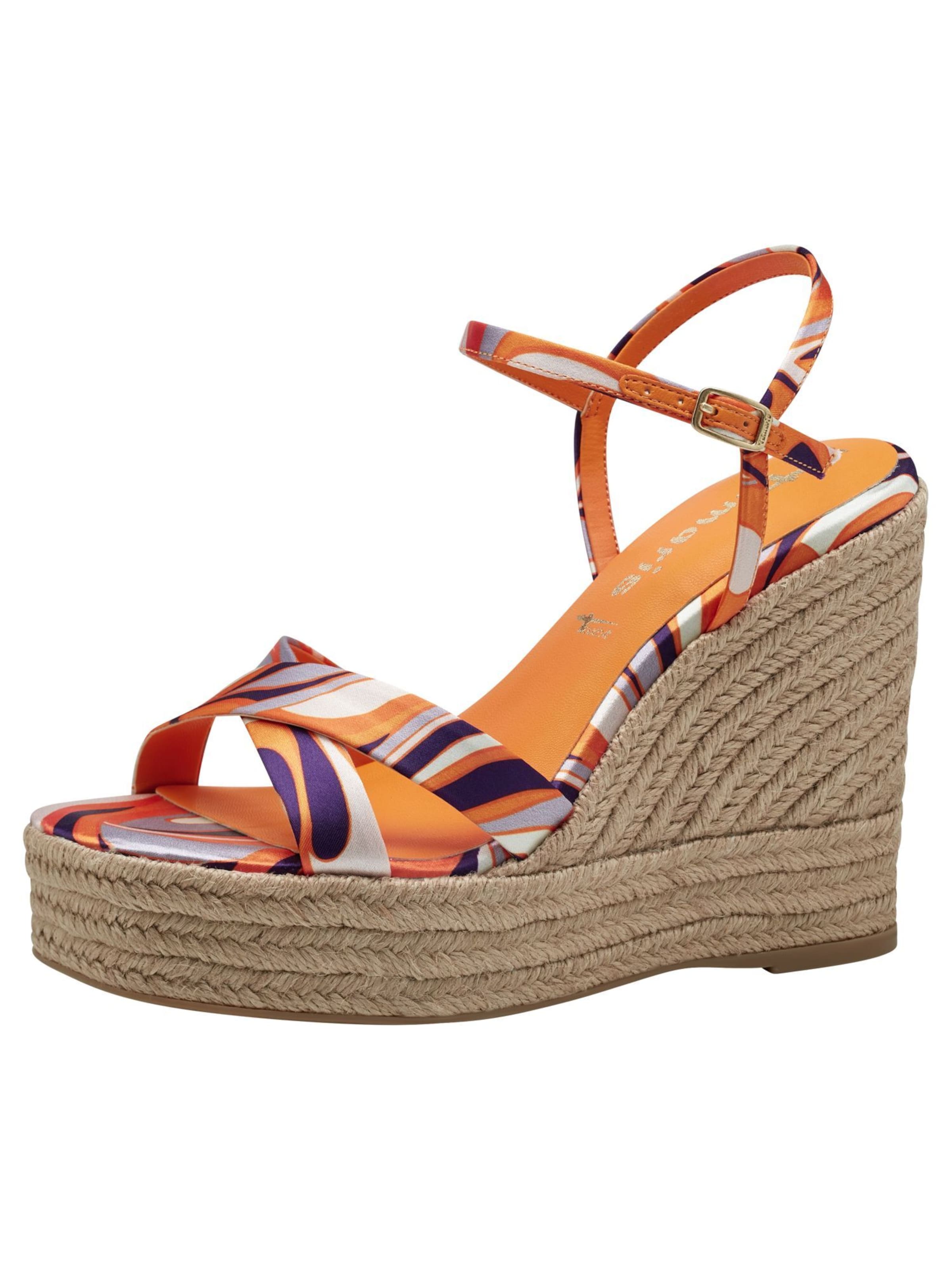 Tamaris Sandaal in Oranje: voorkant