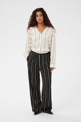 Wide Leg Pantalon 'SLMarcela' SOAKED IN LUXURY en noir