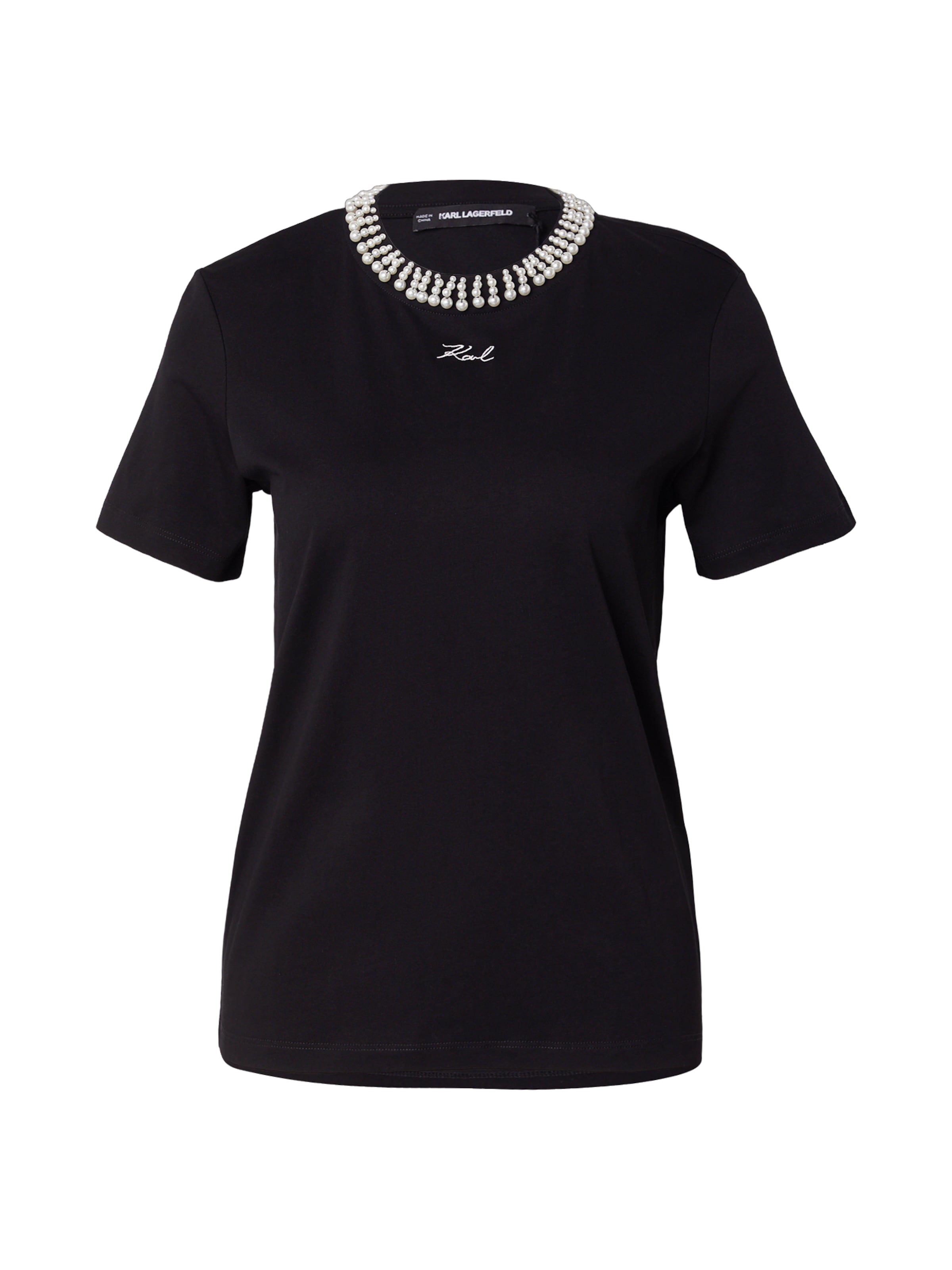 Karl Lagerfeld Shirts i XS i sort / perlehvid, Produktvisning