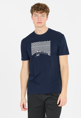Cruz Shirt 'Gander' in Blauw: voorkant