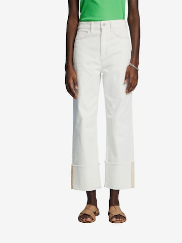 ESPRIT Wide leg Jeans in White: front