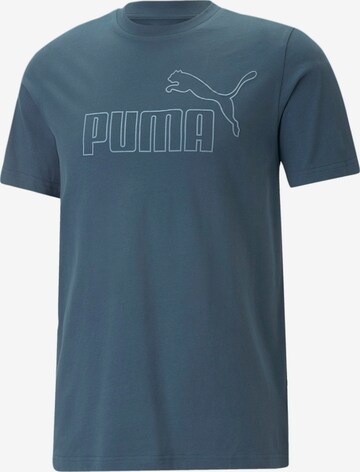 T-Shirt fonctionnel PUMA en bleu : devant