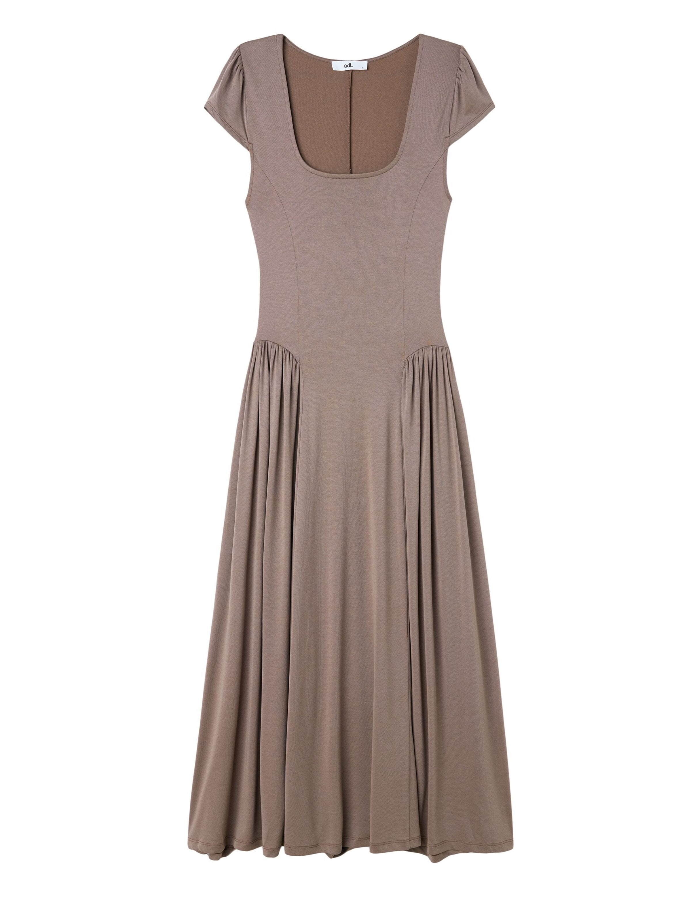adl Dress in Brown: front