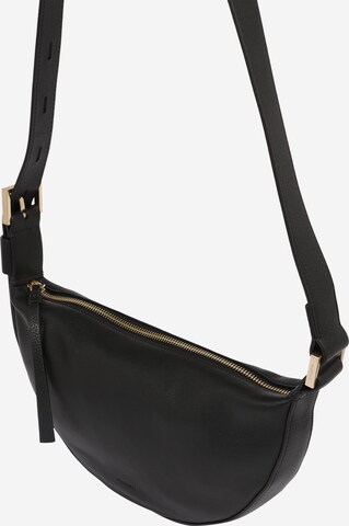 AllSaints Crossbody Bag 'HALF MOON' in Black: front