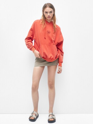 Sweat-shirt Pull&Bear en orange