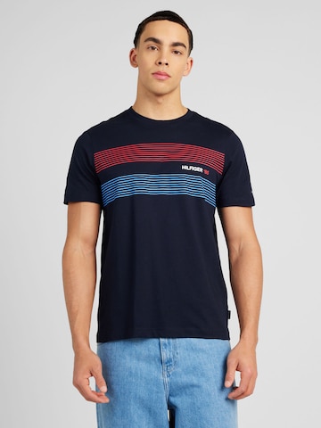 TOMMY HILFIGER Футболка в Синий: спереди