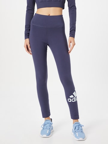ADIDAS SPORTSWEAR Skinny Sportovní kalhoty 'Zoe Saldana' – modrá: přední strana