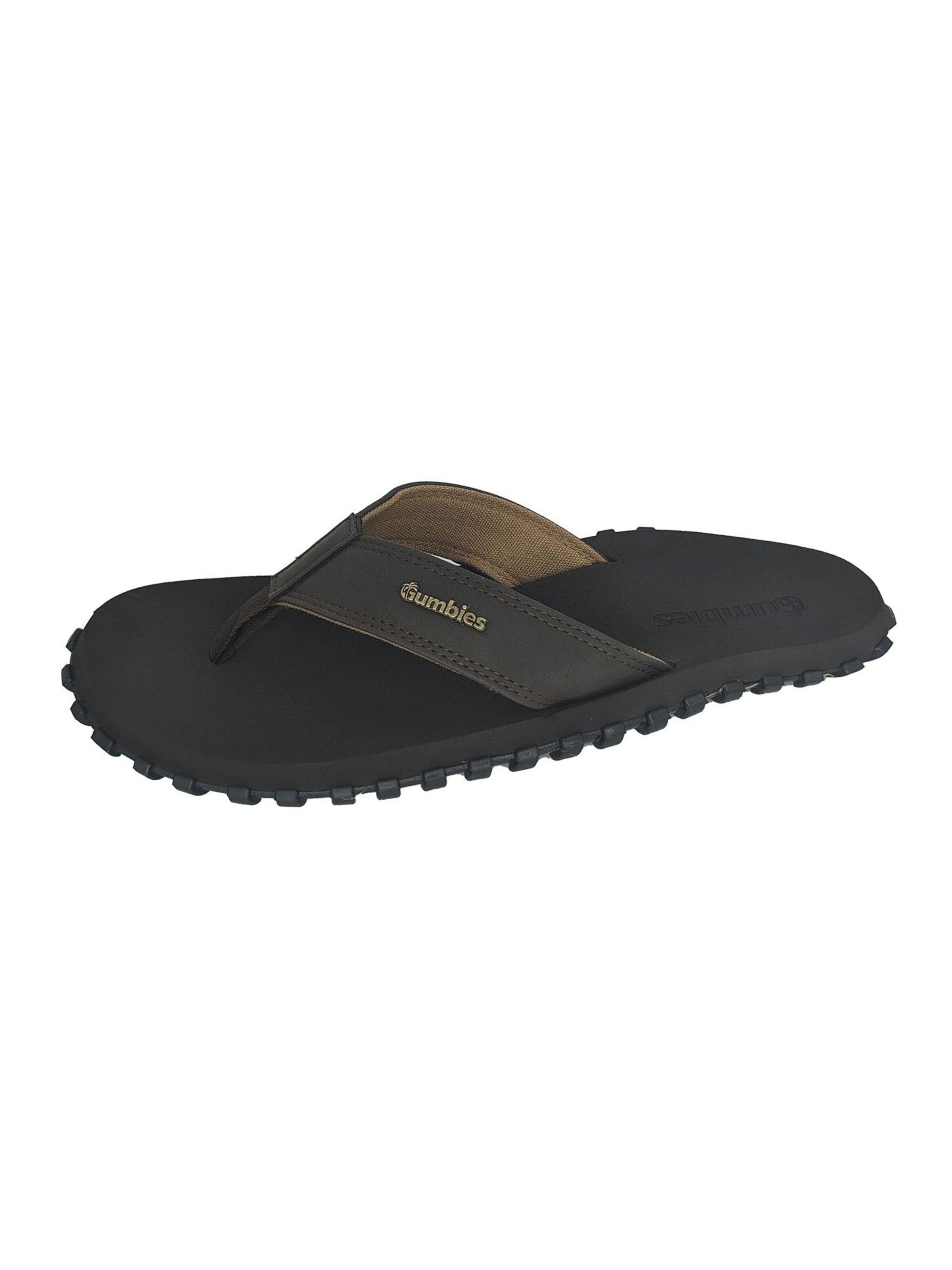 Gumbies T-Bar Sandals in Brown