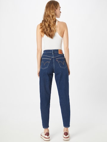 mėlyna LEVI'S ® Siaurėjantis Džinsai 'High Waisted Mom Jean'