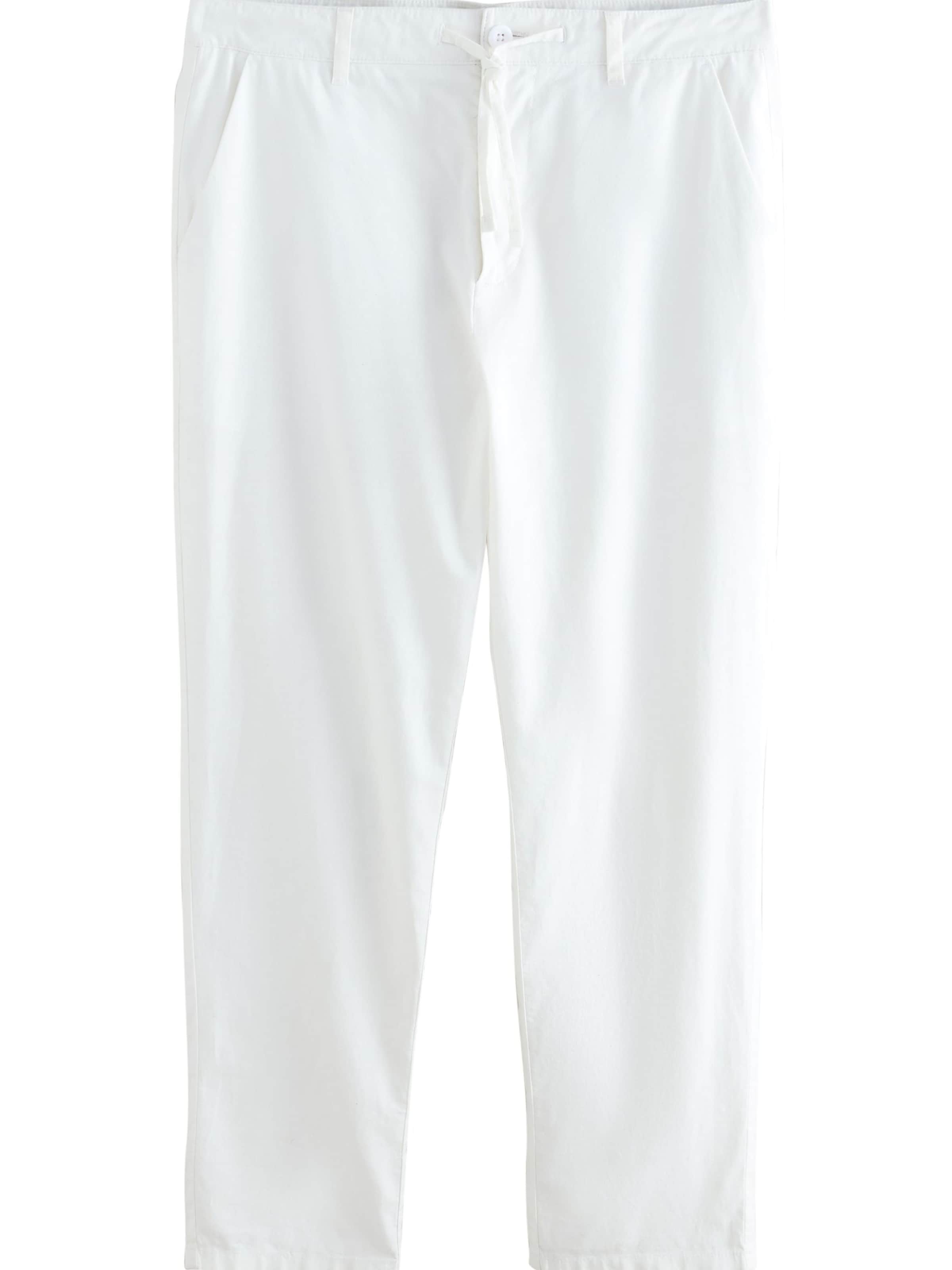 Next Regularen Hlače | bela barva