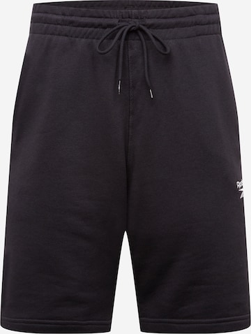 Regular Pantalon de sport 'Identity' Reebok en noir : devant