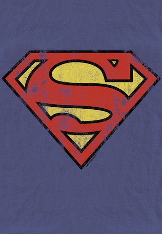 LOGOSHIRT Shirt 'Superman Logo' in Lila