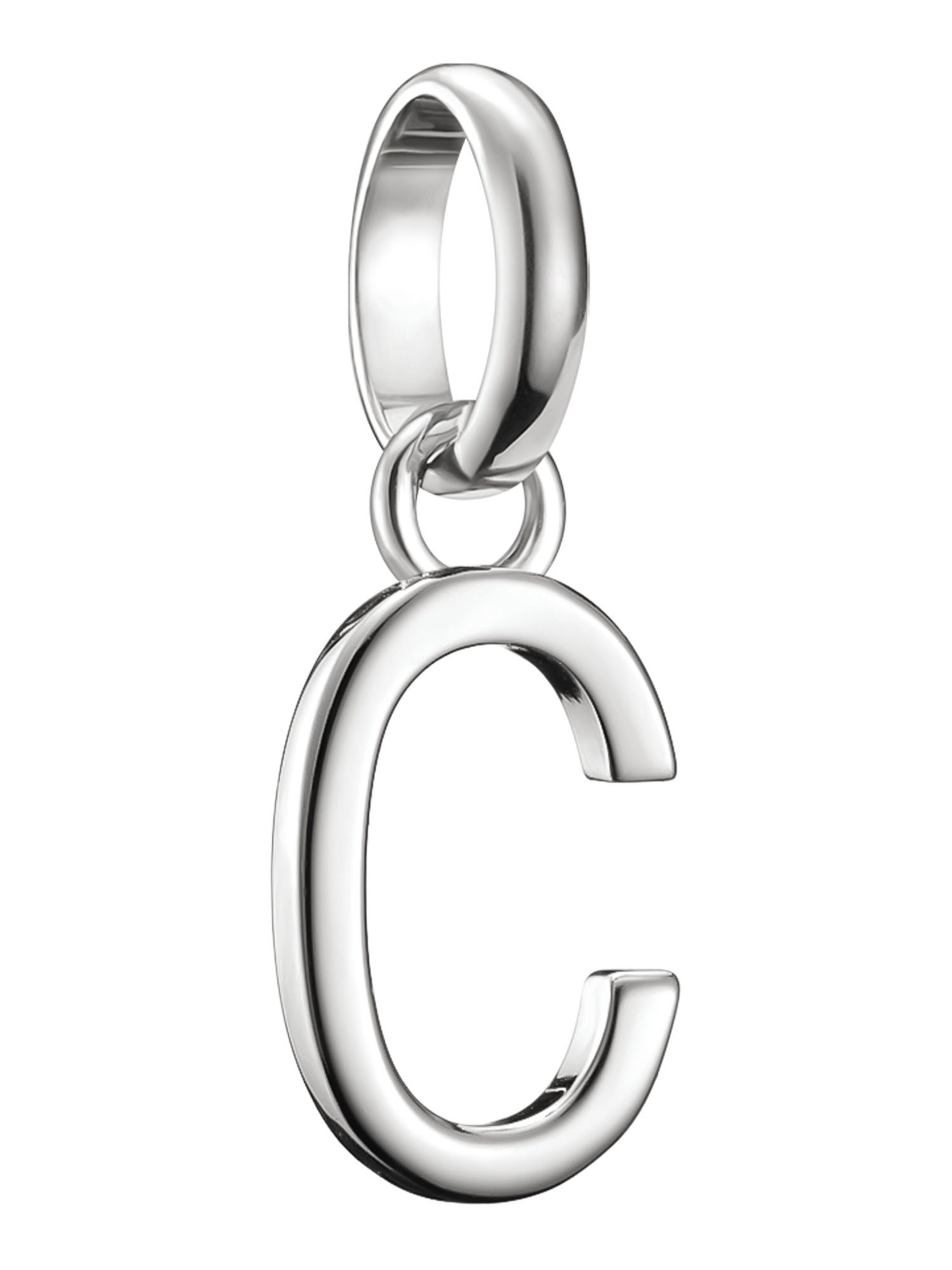 Thomas Sabo Anhänger 'Buchstabe C Connect' in Silber: Vorderseite