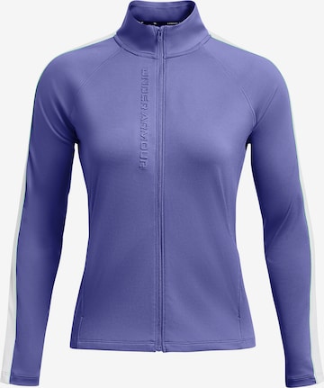 UNDER ARMOUR Athletic Zip-Up Hoodie in Purple: front