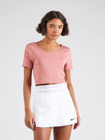 NIKE Performance shirt 'ONE CLASSIC' in Pink: front