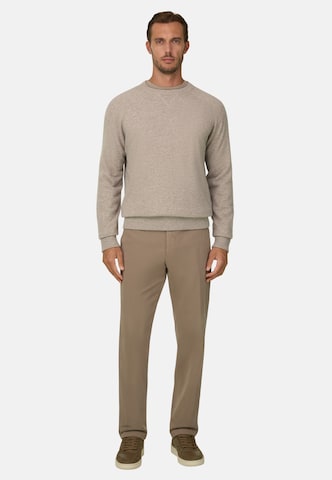 Sweat-shirt Boggi Milano en beige : devant