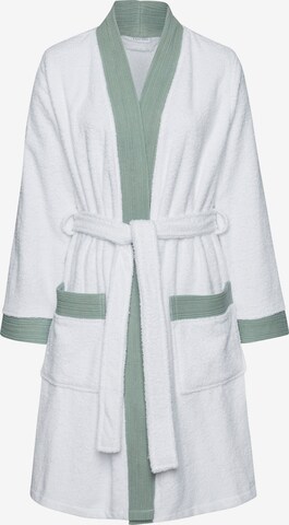 VIVANCE Bathrobe short 'Dreams' in White: front