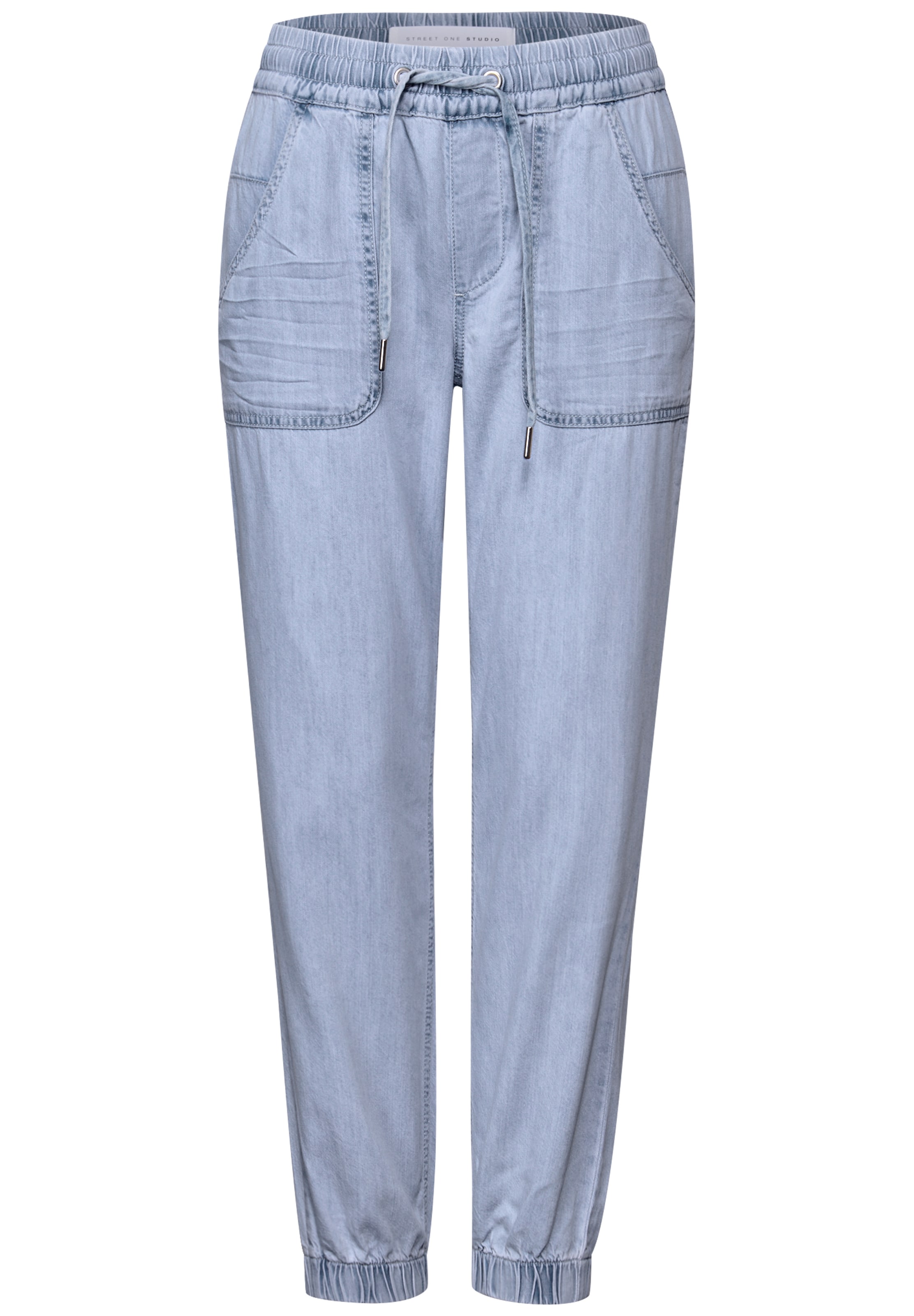 Street One Studio Tapered Jeans in Blau: Vorderseite