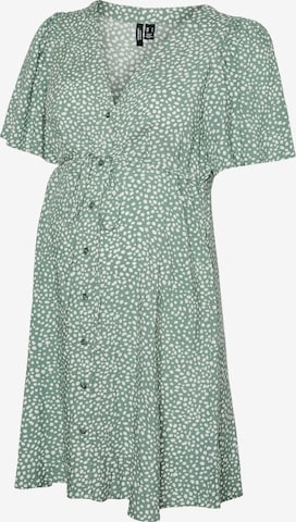 Vero Moda Maternity - Vestido camisero 'VMMAlba' en verde: frente