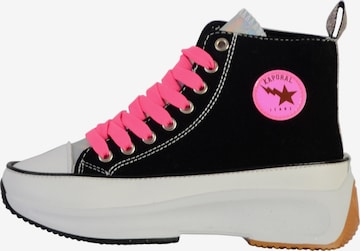 Kaporal High-Top Sneakers in Black: front